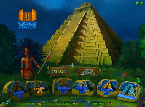 Bonusspiel von Slot Aztec Empire