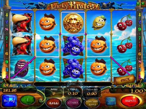 Die Zeichen des Spielautomat Lucky Pirates