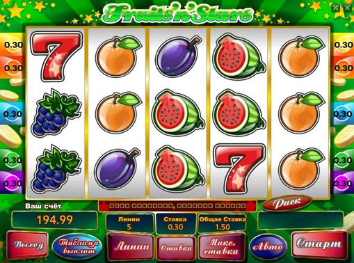 Fruits n Stars Spielen Sie den Spielautomat online für Geld