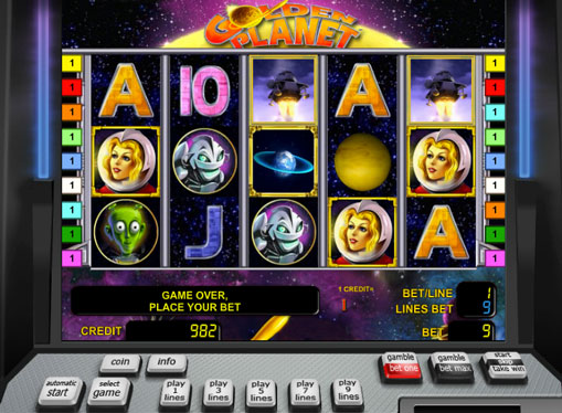 Golden Planet Spielen Sie den Spielautomat online