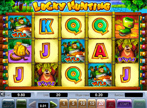 Lucky Hunting Sie den Spielautomat online