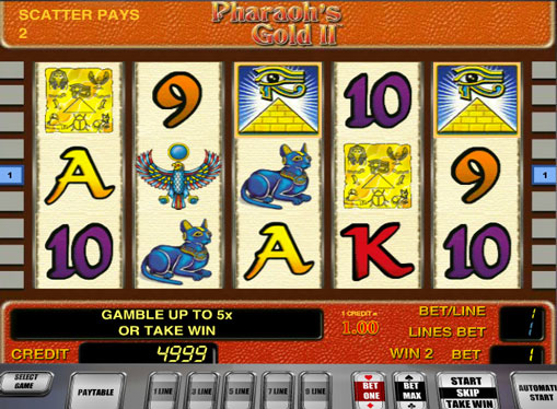 Pharaoh's Gold II Sie den Spielautomat online