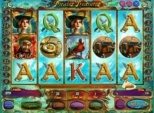 Pirates Treasures Spielen Sie den Spielautomat online für Geld