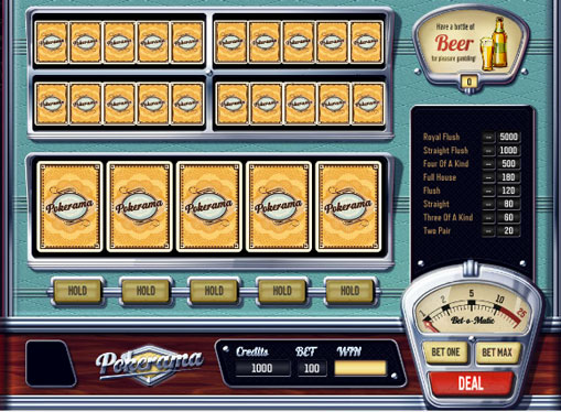 Pokerama Spielen Sie den Spielautomat online für Geld