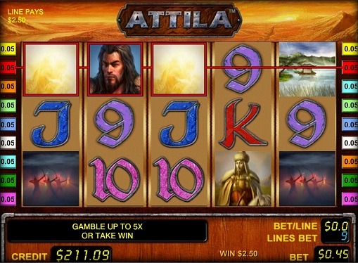 Spiel den Spielautomat Attila