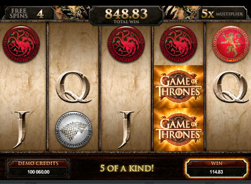 Spielautomat Game of Thrones für echtes Geld