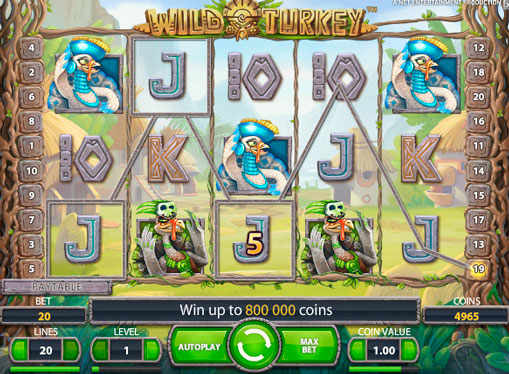 Spielautomaten Wild Turkey um echtes Geld