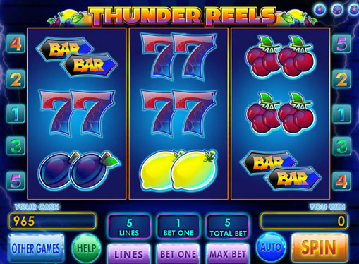 Thunder Reels Spielen Sie den Spielautomat online für Geld
