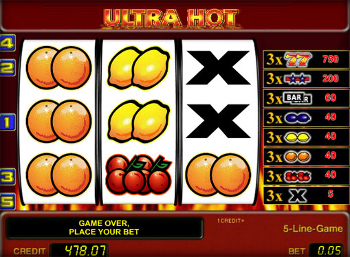 Ultra Hot Sie den Spielautomat online