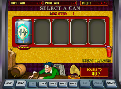 Verdoppelung Spiel des Spielautomat Lucky Haunter